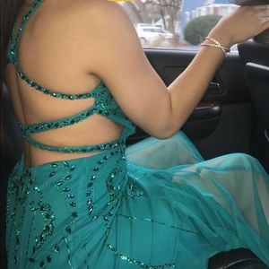TEAL “PROM” DRESS